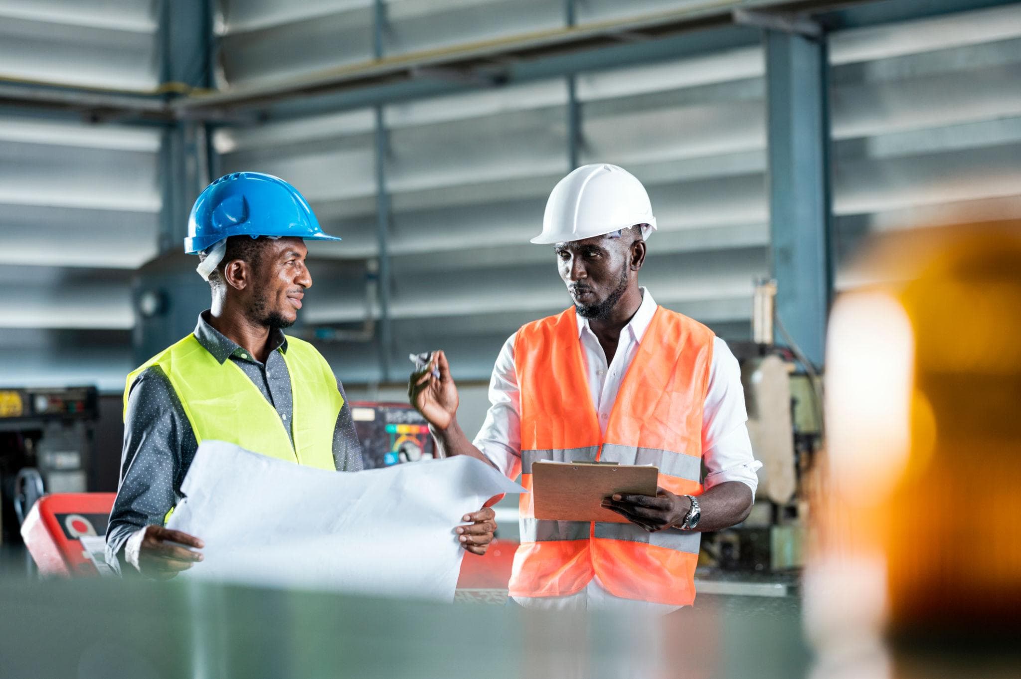 Innovation Core technical consultants meeting with a manufacturing client